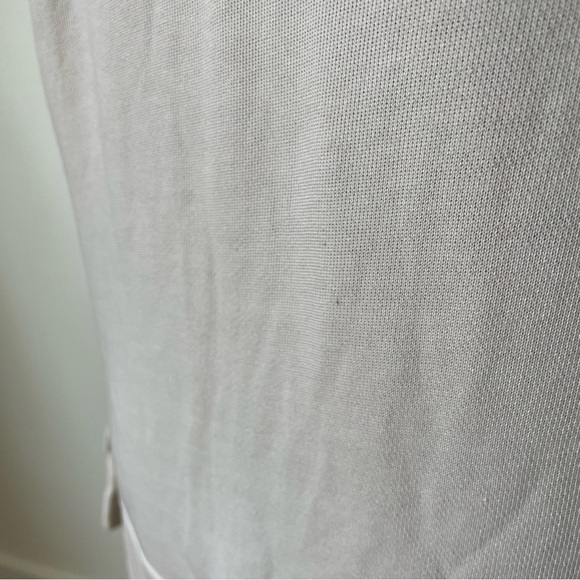 MONROW Beige Snap Sleeve Cotton Blend Tear Away Sweatshirt HT0527 Size Medium - Picture 8 of 11